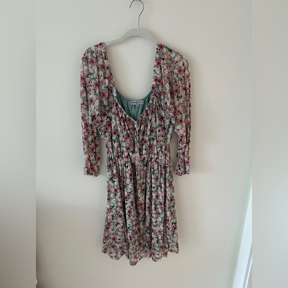 Absolutely Famous Dresses & Skirts - Absolutely Famous Multicolor Floral Long Sleeve Dress